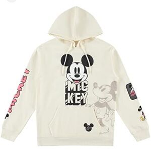 Disney Ladies Mickey Mouse Fashion Hoodie Mickey and Minnie Mouse Classic Medium